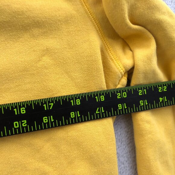 Roots Mens weatshirt Size XS Crewneck Pullover Casual Yellow Athleisure Travel - Picture 5 of 14
